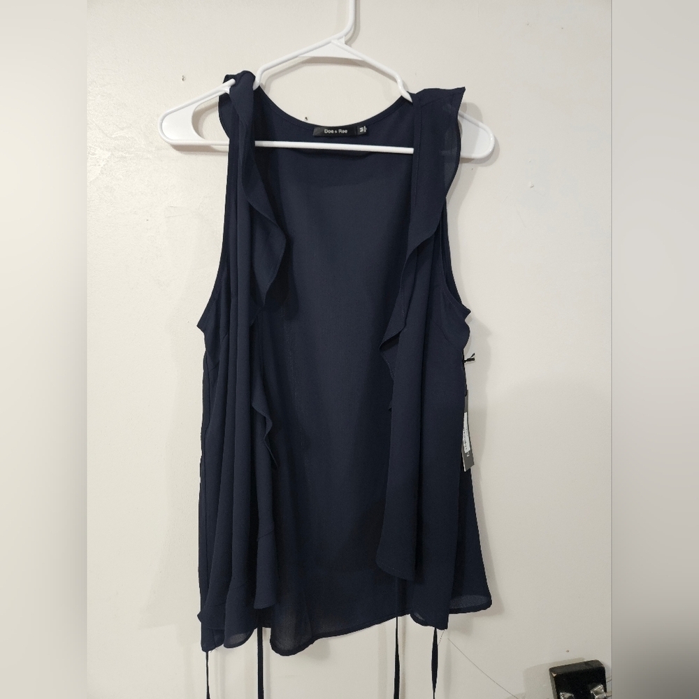 NWT! Doe & Rae Open Front Sheer Cardigan!